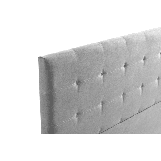 Cabeceira Estofada ASTORIA Aqualine 115x120x8 cm - Cinzento Claro - Moonia