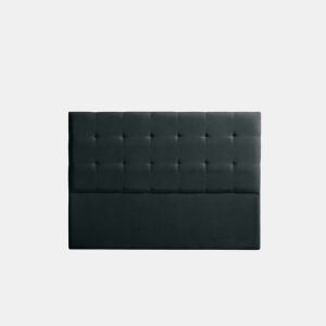 Cabeceira Estofada ASTORIA Aqualine 100x120x8 cm - PRETO - Moonia