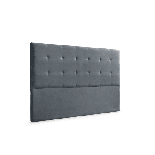 Cabeceira Estofada ASTORIA Aqualine 130x120x8 cm - CINZA ESCURO - Moonia