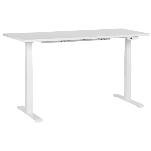 Secretária de pé ajustável eletricamente DESTINES Branco 160 cm 72 cm