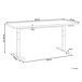 Beliani Escritorio regulable Destines 160x72 Beliani Escritorio regulable Destines 160x72 Blanco