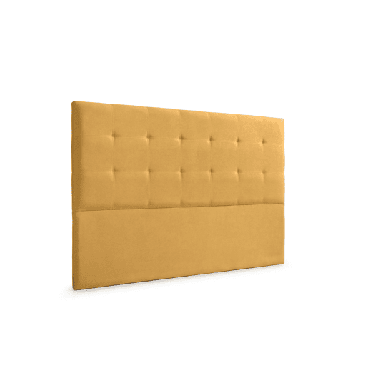 Cabeceira Estofada ASTORIA Aqualine 160x120x8 cm - MOSTARDA - Moonia