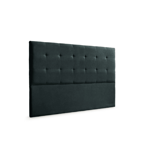 Cabeceira Estofada ASTORIA Aqualine 220x120x8 cm - PRETO - Moonia