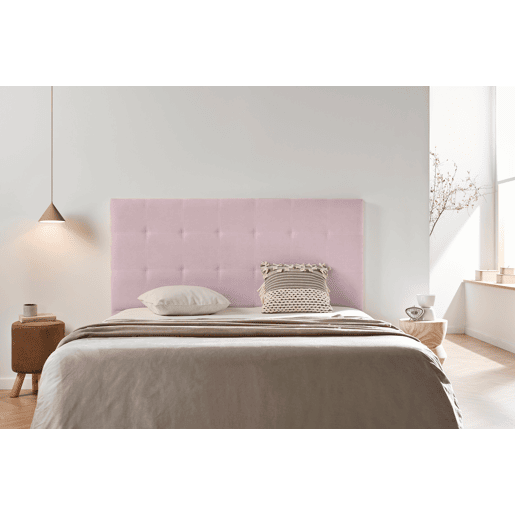 Cabeceira Estofada ASTORIA Aqualine 210x120x8 cm - Rosa Claro - Moonia