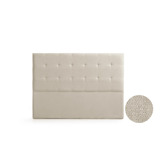 Cabeceira Estofada ASTORIA Aqualine 170x120x8 cm - Bege Torrado - Moonia