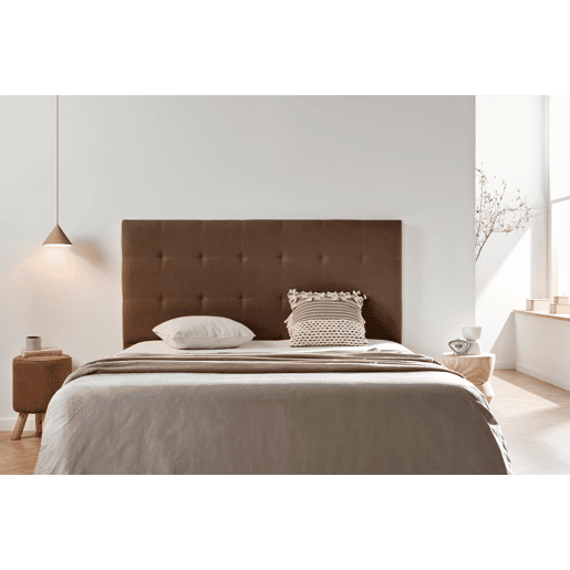 Cabeceira Estofada ASTORIA Aqualine 190x120x8 cm - CHOCOLATE - Moonia
