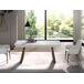 ANGEL CERDA Mesa comedor extensible ovalada barril mármol porcelánico y nogal 230x90 ANGEL CERDA Mesa comedor extensible ovalada barril mármol porcelánico y nogal 230x90 Nogal