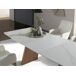 ANGEL CERDA Mesa comedor extensible ovalada barril mármol porcelánico y nogal 230x90 ANGEL CERDA Mesa comedor extensible ovalada barril mármol porcelánico y nogal 230x90 Nogal