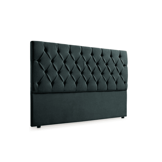 Cabeceira Estofada CAPRI Aqualine 210x120x12 cm - PRETO - Moonia