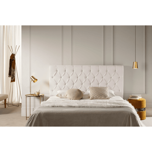 Cabeceira Estofada CAPRI Aqualine 100x120x12 cm - BEGE - Moonia