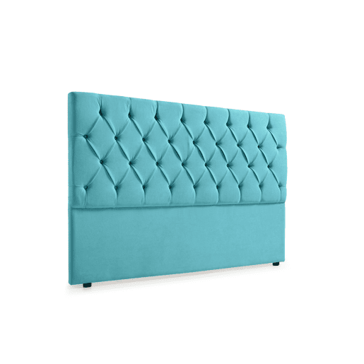 Cabeceira Estofada CAPRI Aqualine 100x120x12 cm - TURQUESA - Moonia