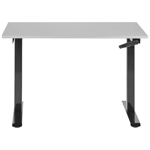 Secretária de pé ajustável manualmente DESTINES CinzentoPreto 120 cm 72 cm