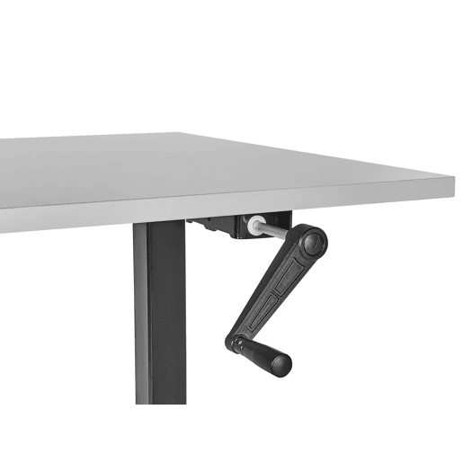 Secretária de pé ajustável manualmente DESTINES CinzentoPreto 120 cm 72 cm