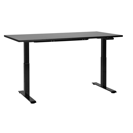 Secretária de pé ajustável eletricamente DESTINES Preto 160 cm 72 cm