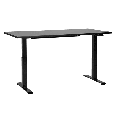 Secretária de pé ajustável eletricamente DESTINES Preto 160 cm 72 cm