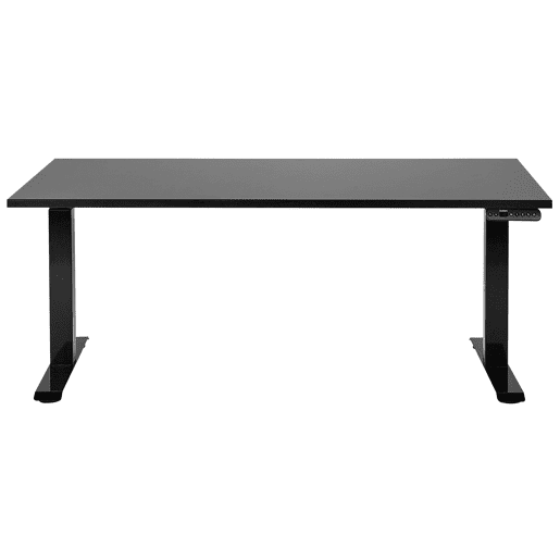 Secretária de pé ajustável eletricamente DESTINES Preto 160 cm 72 cm