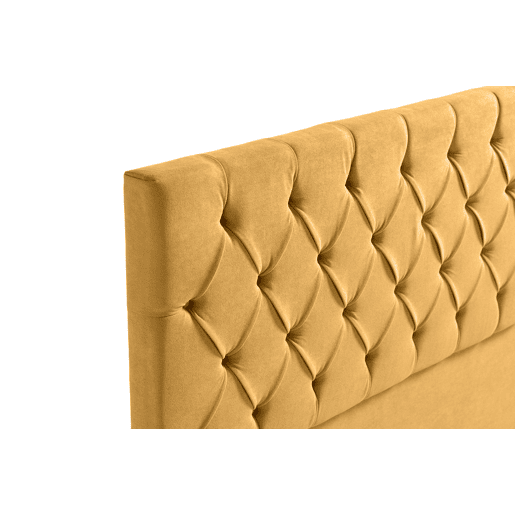 Cabeceira Estofada CAPRI Aqualine 115x120x12 cm - MOSTARDA - Moonia