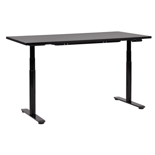 Secretária de pé ajustável eletricamente DESTINAS Preto 160 cm 72 cm
