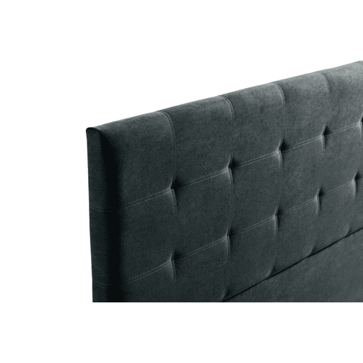 Cabeceira Estofada ASTORIA Aqualine 115x120x8 cm - PRETO - Moonia