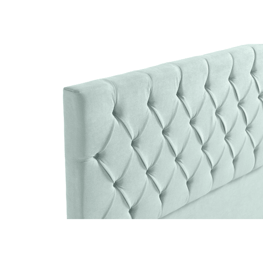 Cabeceira Estofada CAPRI Aqualine 210x120x12 cm - VERDE ÁGUA - Moonia