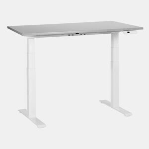 Secretária de pé ajustável eletricamente DESTINES CinzentoBranco 120 cm 72 cm