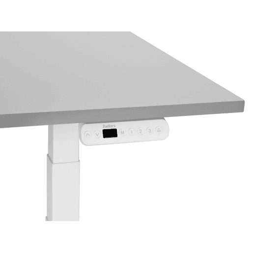Secretária de pé ajustável eletricamente DESTINES CinzentoBranco 120 cm 72 cm
