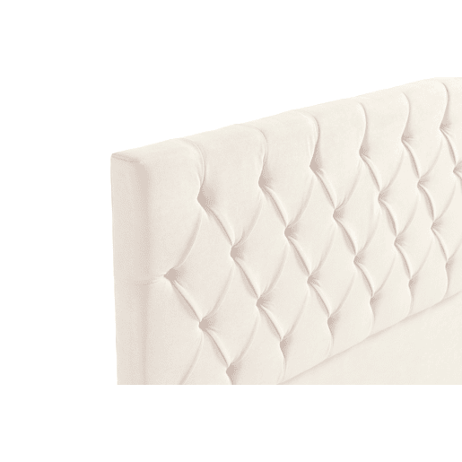Cabeceira Estofada CAPRI Aqualine 130x120x12 cm - BEGE - Moonia
