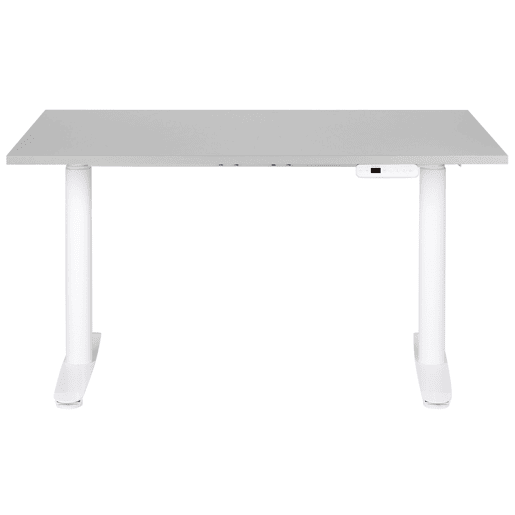 Secretária de pé ajustável eletricamente DESTINAS CinzentoBranco 120 cm 72 cm