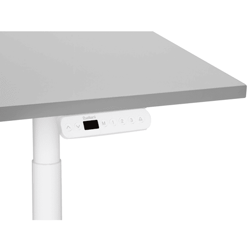Secretária de pé ajustável eletricamente DESTINAS CinzentoBranco 120 cm 72 cm