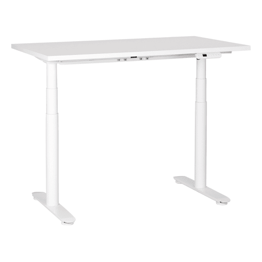 Secretária de pé ajustável eletricamente DESTINAS Branco 120 cm 72 cm