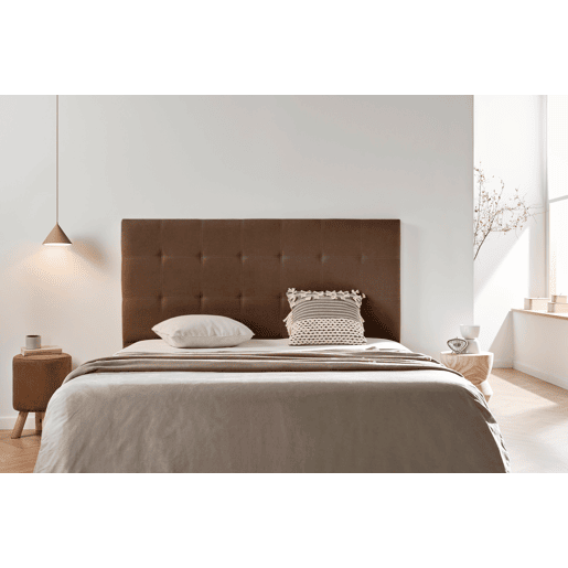 Cabeceira Estofada ASTORIA Aqualine 220x120x8 cm - CHOCOLATE - Moonia