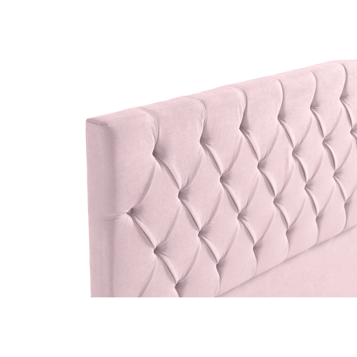 Cabeceira Estofada CAPRI Aqualine 100x120x12 cm - Rosa Claro - Moonia