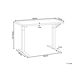 Beliani Escritorio regulable Destines 120x72 Beliani Escritorio regulable Destines 120x72 Blanco
