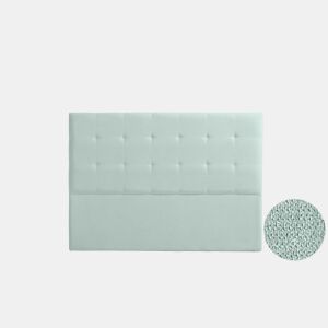 Cabeceira Estofada ASTORIA Aqualine 100x120x8 cm - VERDE ÁGUA - Moonia