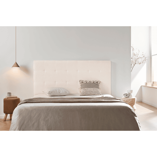 Cabeceira Estofada ASTORIA Aqualine 90x120x8 cm - BEGE - Moonia