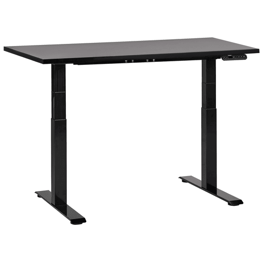 Secretária de pé ajustável eletricamente DESTINES Preto 120 cm 72 cm
