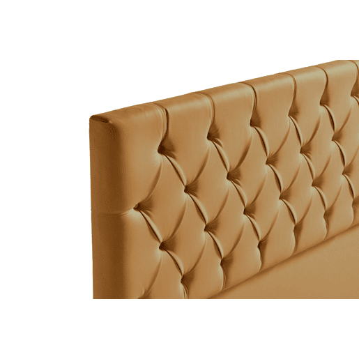 Cabeceira Estofada CAPRI Pele Sintética 170x120x12 cm - Castanho Claro - Moonia