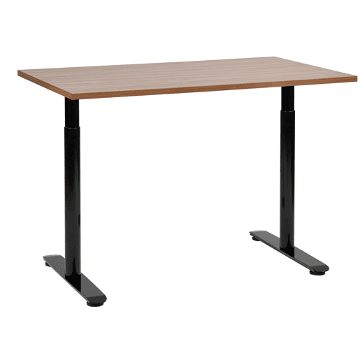 Secretária de pé ajustável manualmente DESTINAS CastanhoPreto 120 cm 72 cm Secretária de pé ajustável manualmente DESTINAS CastanhoPreto 120 cm 72 cm