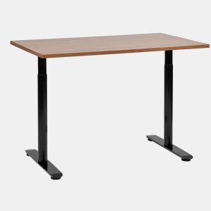 Secretária de pé ajustável manualmente DESTINAS CastanhoPreto 120 cm 72 cm