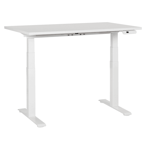 Secretária de pé ajustável eletricamente DESTINES Branco 120 cm 72 cm
