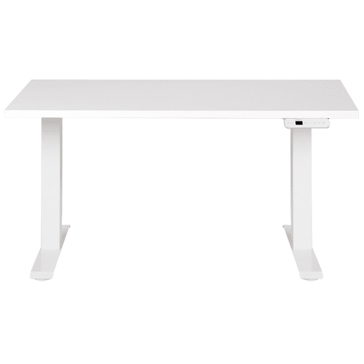 Secretária de pé ajustável eletricamente DESTINES Branco 120 cm 72 cm