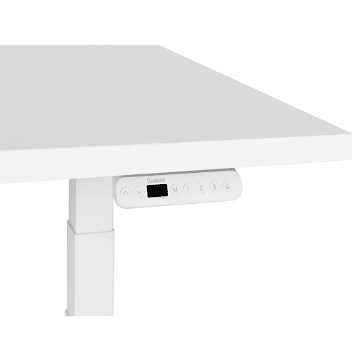 Secretária de pé ajustável eletricamente DESTINES Branco 120 cm 72 cm