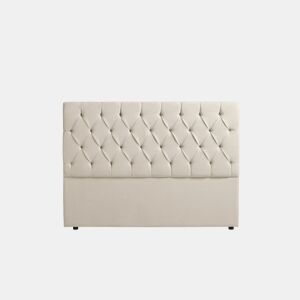 Cabeceira Estofada CAPRI Aqualine 190x120x12 cm - Bege Torrado - Moonia