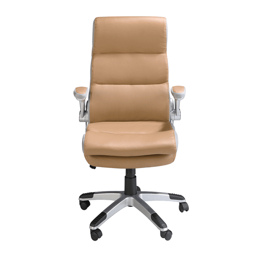 ANGEL CERDA Cadeira de escritório giratória em couro sintético castanho