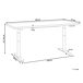Beliani Escritorio regulable Destinas 160x72 Beliani Escritorio regulable Destinas 160x72 Blanco