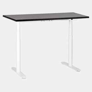 Secretária de pé ajustável eletricamente DESTINAS PretoBranco 120 cm 72 cm
