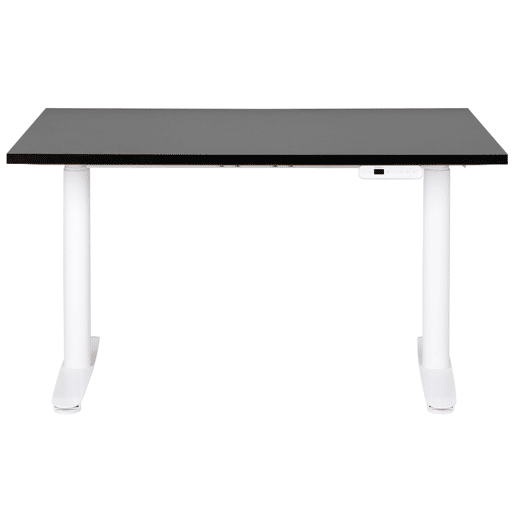 Secretária de pé ajustável eletricamente DESTINAS PretoBranco 120 cm 72 cm