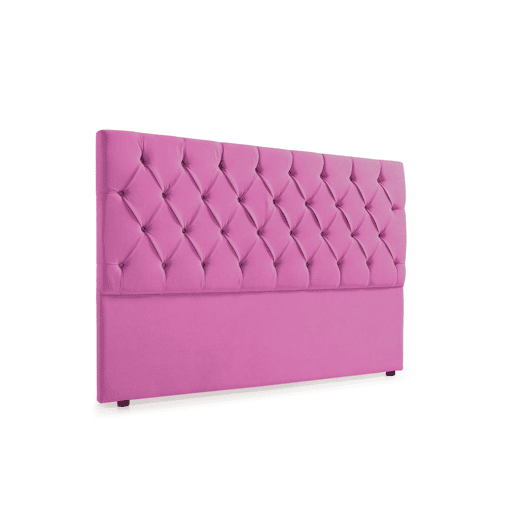 Cabeceira Estofada CAPRI Aqualine 100x120x12 cm - Fúcsia - Moonia
