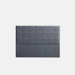 Cabeceira Estofada ASTORIA Aqualine 115x120x8 cm - CINZA ESCURO - Moonia