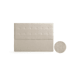 Cabeceira Estofada ASTORIA Aqualine 130x120x8 cm - Bege Torrado - Moonia
